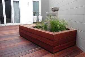 Deck and water feature