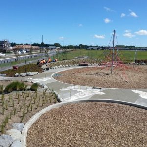 Landscaping constriction and planting
